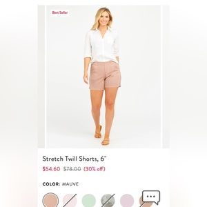 NWT Spanx Stretch Twill Shorts